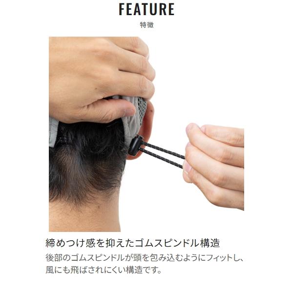 シマノ（SHIMANO） [90] 26 CA-083Z 5パネルメッシュキャップ グレー M