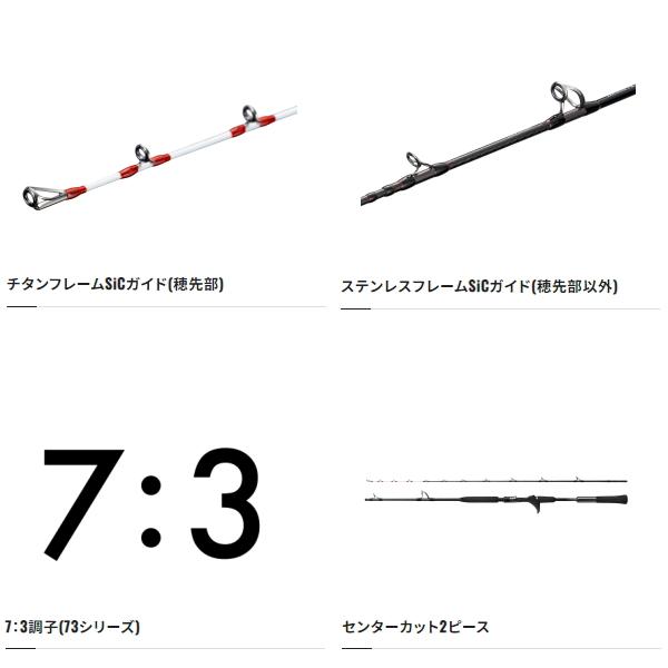 シマノ [90] 23 バイオインパクト中深場 73H200/RIGHT : かめや釣具 