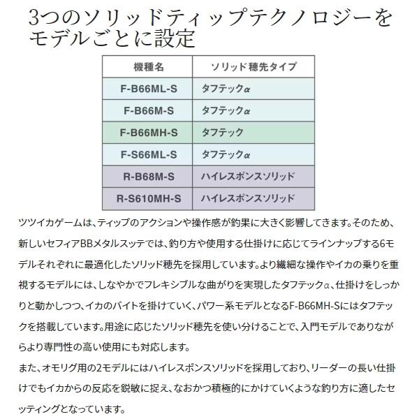 Sephia シマノ [90] 23 セフィア BB メタルスッテ F-S66ML-S : かめや