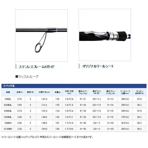 メーカー シマノ かめや釣具 通販 Paypayモール 16 ムーンショット S806ml にまとって