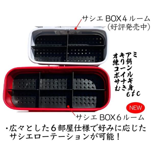 釣武者（TsuriMusha） [90] サシエBOX 6ルーム ブラック : かめや釣具