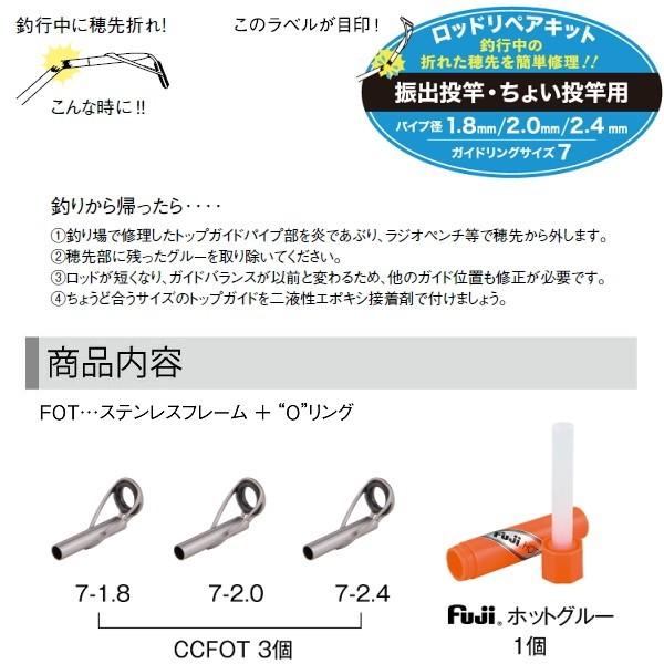 Fuji 富士工業/Fuji [2] CCFOTRK74 ロッドリペアキット 振出投竿