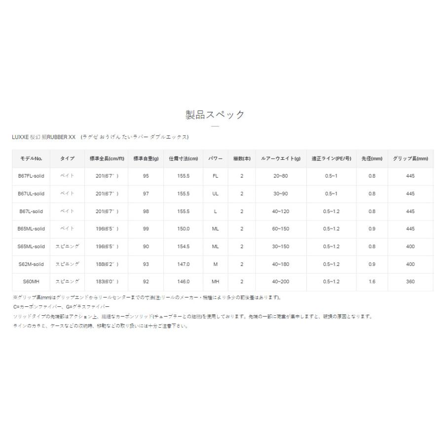 LUXXE がまかつ [90] ラグゼ 23 桜幻 鯛ラバーXX B67UL-solid 6.7F