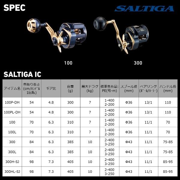 DAIWA（釣り） ポイント10倍 ダイワ [90] 21 ソルティガ IC 100L 左 