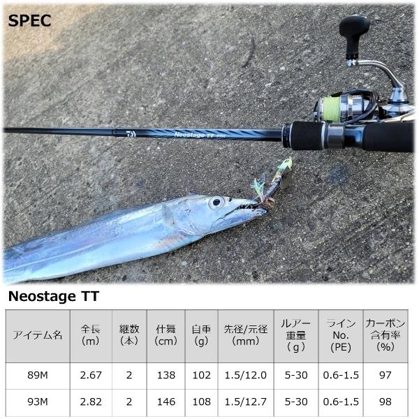 DAIWA（釣り） ダイワ [90] 22 ネオステージ TT 89M : かめや釣具