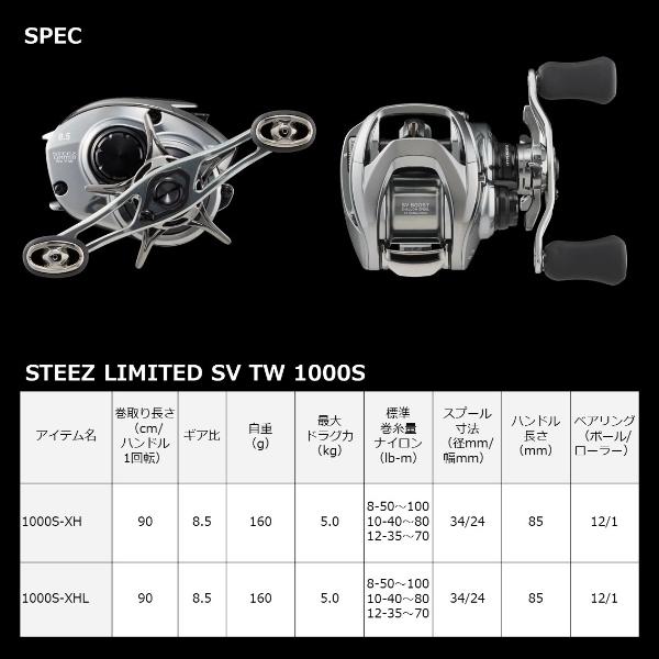 DAIWA（ダイワ） [90] '22 スティーズ リミテッド SV TW 1000S-XHL 左