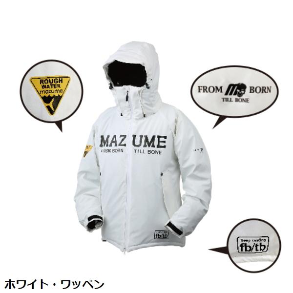 店頭展示品 在庫限りの最終値下げ mazume [90] ラフウォーターオールウェザースーツ MZFW-739 ホワイト M セール対象・返品不可｜kameya-lure｜02