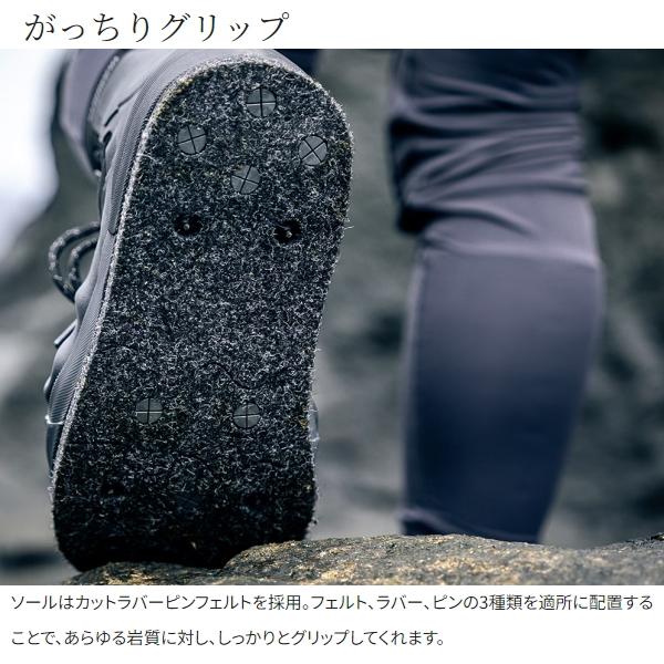 シマノ [90] 24 ロックショアガードブーツ カットラバーピンフェルト 