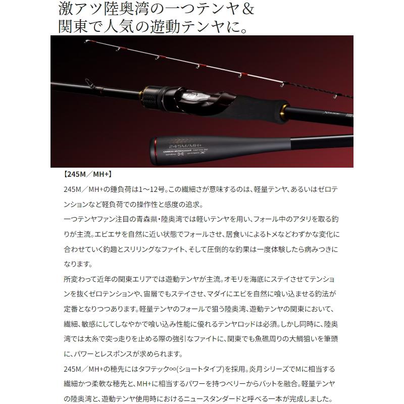 炎月 シマノ [90] 22 エンゲツ XR 一つテンヤマダイ 245M/MH+ 2024追加
