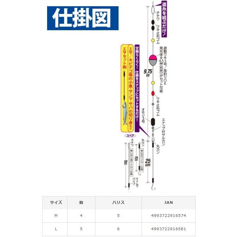 ハヤブサ 3 コンパクトロッド かんたん太刀魚ウキ釣りセット M Ha185 かめや釣具ヤフー店 通販 Yahoo ショッピング