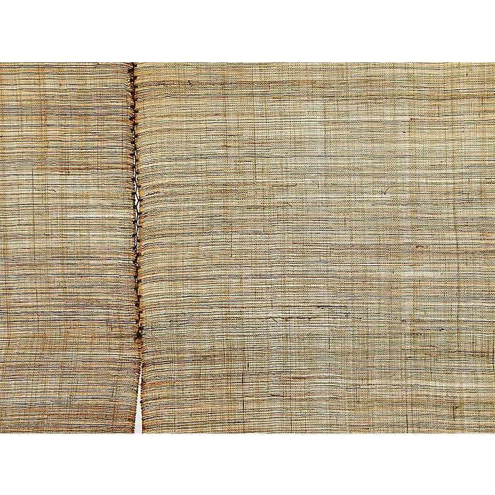 のれん 暖簾 おしゃれ 和風 ロング 麻 夏用 90×150cm こげ茶 無地