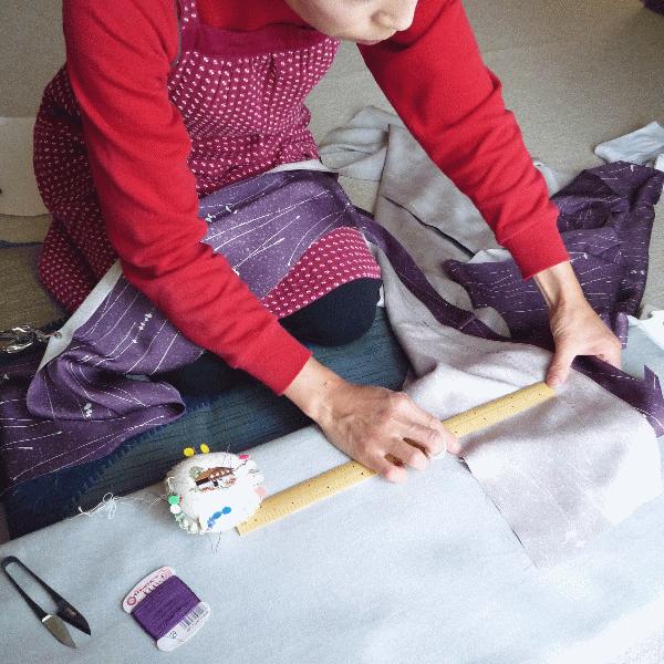 仕立 道行コート 道中着の仕立 納期35日 国内 手縫い 和裁 きもの 仕立て 湯のし 裏地｜kameya｜02