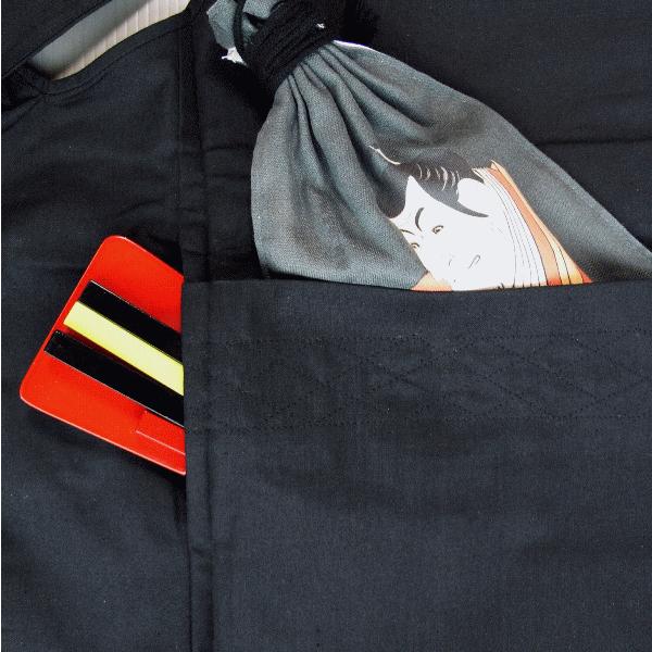 腹掛け 祭り どんぶり 腹掛 前掛け メンズ レディース 祭腹掛 黒 踊り