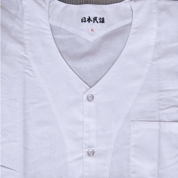 鯉口シャツ 祭り ダボシャツ メンズ レディース 白 さらし 鯉口シャツ 祭り用品 nsd-681｜kameya｜02