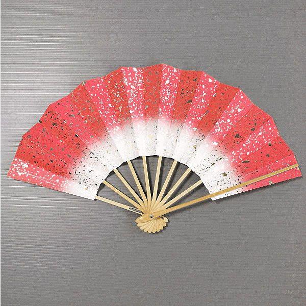 扇子　日本舞踊 舞扇子 舞踊 扇子 化粧箱入り 舞扇 踊り 祭り 日本舞踊 日舞 緋色 白