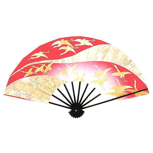 舞扇子 舞踊 扇子 化粧箱入り 舞扇 踊り 祭り 日本舞踊 日舞 飛鶴 赤