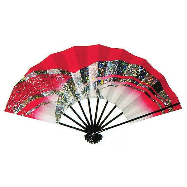 舞扇子 舞踊 扇子 舞扇 踊り 祭り 日本舞踊 日舞 メタリック 赤 白 ぼかし 箱付