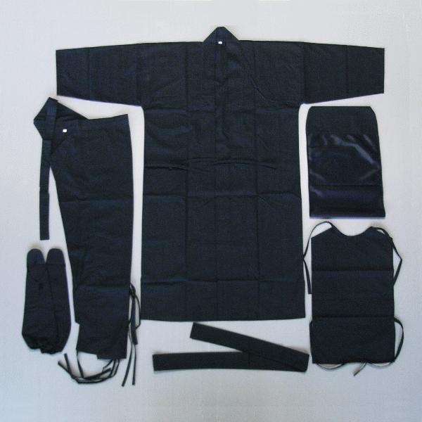 黒子衣装 セット 黒衣 くろご 舞踊衣装 舞台 ステージ 衣裳 影役者 演劇 寸劇衣装 kz の商品画像