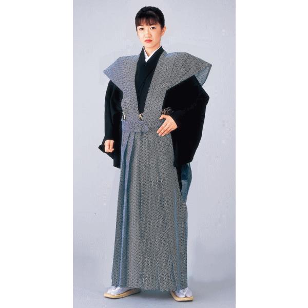 お値打ち金襴袴（うまのり型・黒・武田菱） 行灯袴 馬乗り袴