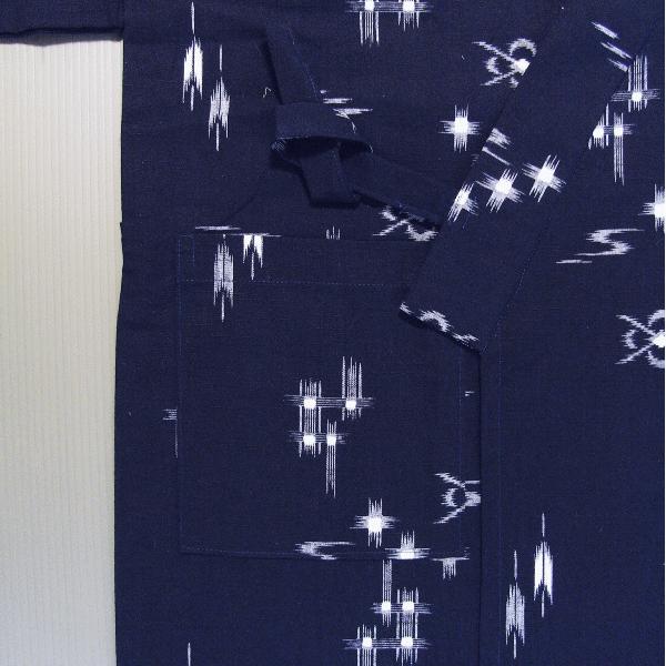 水屋着 割烹着 和装エプロン 上っ張り 家事 手伝い 茶道 華道 水