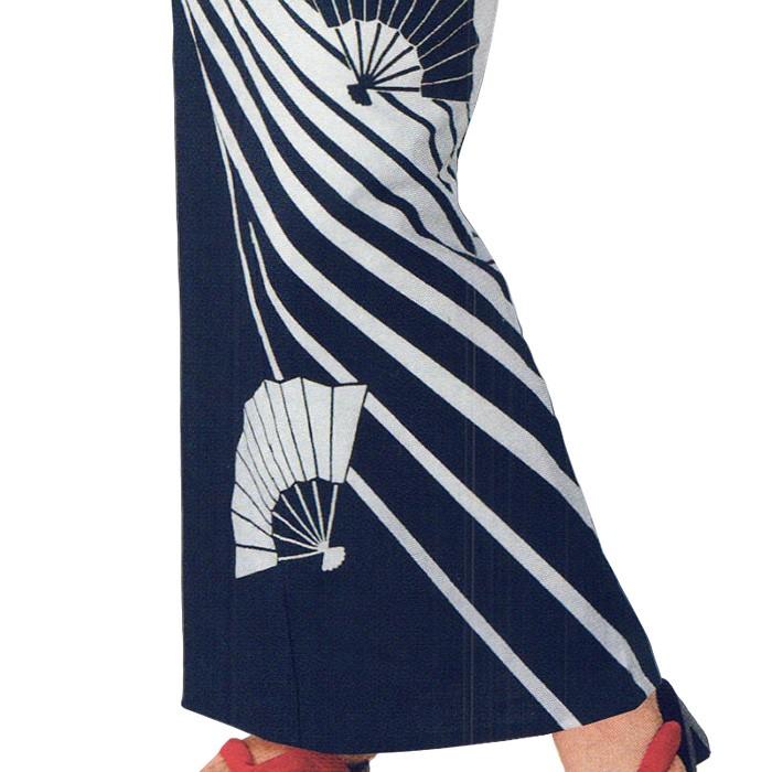 [新品] 浴衣　綿　白　流水　菊　萩　花火大会　夏祭り　盆踊り　高身長　洗える 浴衣 ゆかた レディース 女物 盆踊り 祭り ユカタ 踊り 絵羽浴衣 白 紺