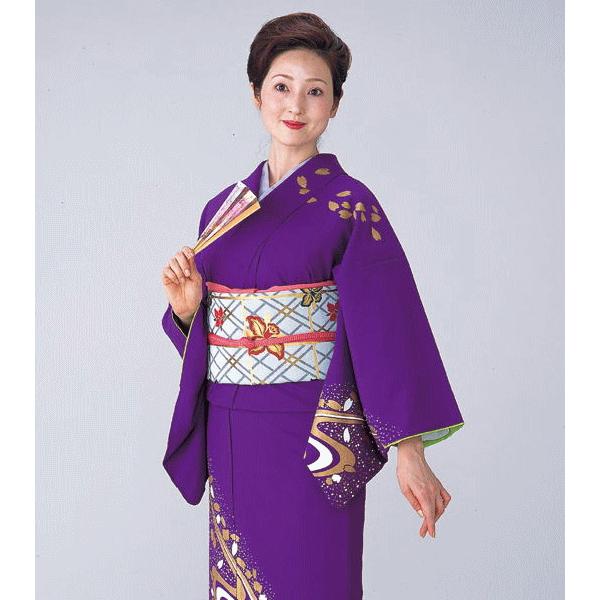 D435 夏着物　訪問着　縫い紋　絽縮緬　花模様　ポリエステル洗える着物　極美品 D435 夏着物 訪問着 縫い紋 絽縮緬 花模様 ポリエステル洗える