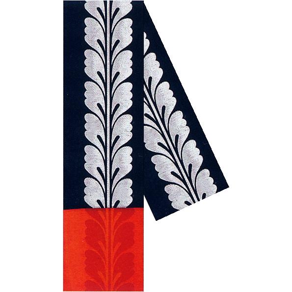 半幅帯 半巾帯 4寸帯 踊り 帯 半幅 浴衣 リバーシブル 黒 藤 : カメヤ  