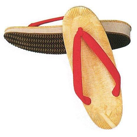 草履 ぞうり レディース 雪駄 赤鼻緒 スポンジ クッション 祭り 着物