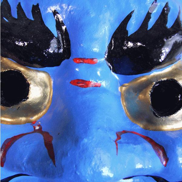 青鬼面 お面 青鬼 面 節分 豆まき 祭り 小道具 踊り 舞台 イベント