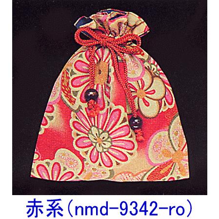 巾着 袋 バッグ ポーチ きんちゃく 祭り 巾着袋 ウッドビーズ ちりめん