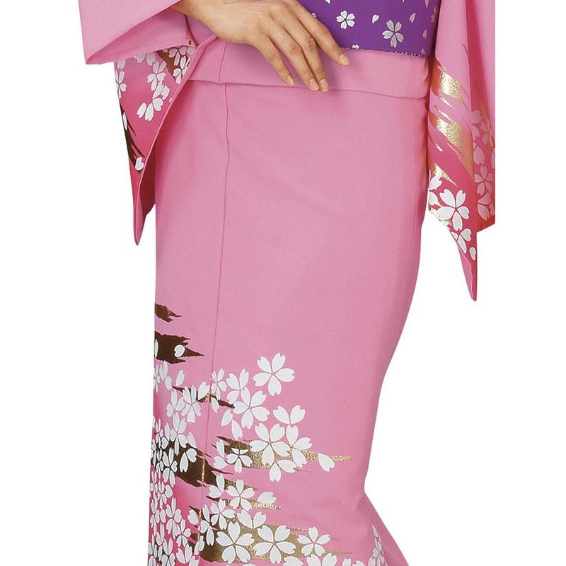 訪問着 着物 反物 女性 男性 踊り 絵羽 ピンク 桜 霞 洗える着物