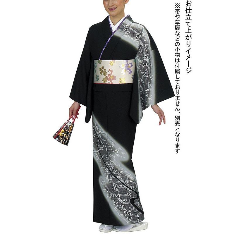 残りわずか 訪問着 着物 反物 女性 男性 踊り 絵羽 訪問着 黒 流星群 洗える着物 人気no 1 本体 Www Skylanceronline Com