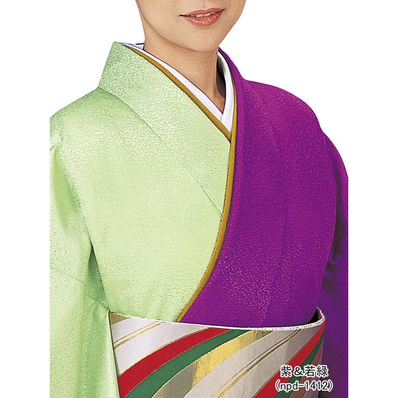 色無地 着物 着尺 片身替わり 綸光 踊り 舞台 日本製 色無地半反×2
