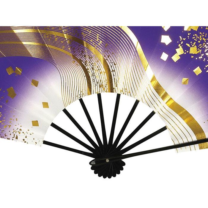 舞扇子 舞踊 扇子 化粧箱入り 舞扇 踊り 祭り 日本舞踊 日舞 黒骨 紫