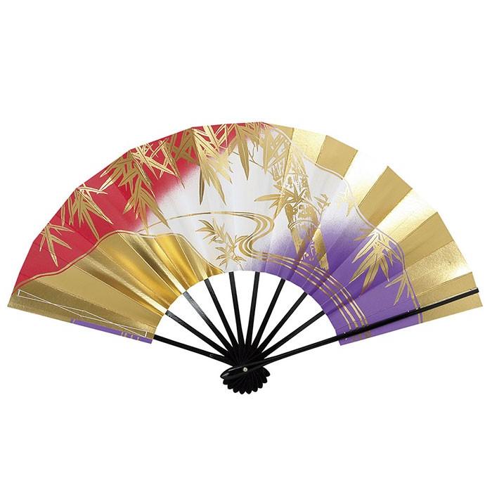 舞扇子 舞踊 扇子 舞扇 踊り 祭り 日本舞踊 日舞 黒骨 紅色 紫 ぼかし 竹 箱付 Npd 2412 カメヤダイレクト 通販 Yahoo ショッピング