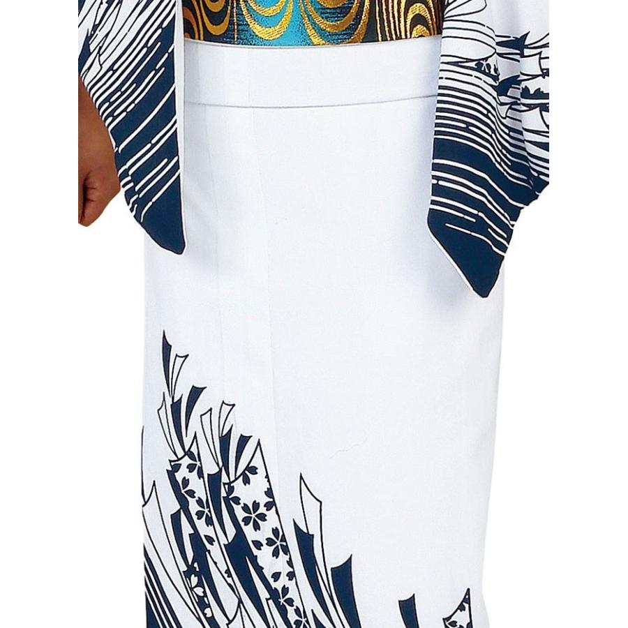 浴衣 ゆかた レディース 女物 盆踊り 祭り ユカタ 踊り 絵羽浴衣 白 風