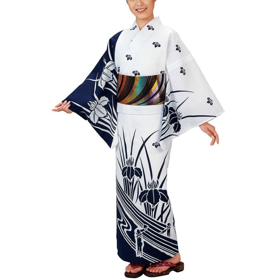 浴衣 ゆかた レディース 女物 盆踊り 祭り ユカタ 踊り 絵羽浴衣 杜若