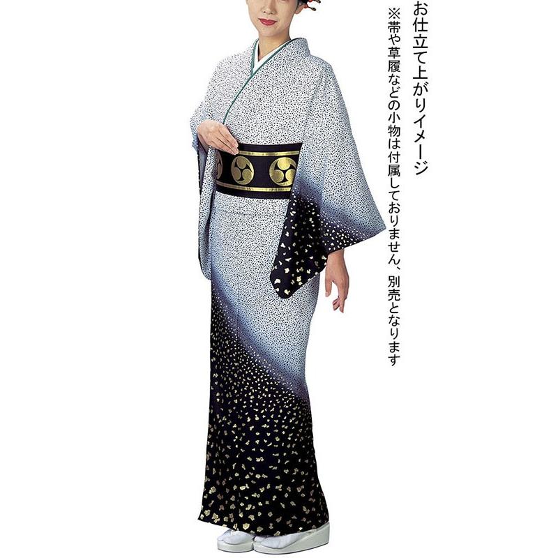 訪問着 着物 反物 女性 男性 踊り 絵羽 訪問着 白 黒 吹雪 霰 雹 洗える着物 Npd 5065 カメヤダイレクト 通販 Yahoo ショッピング