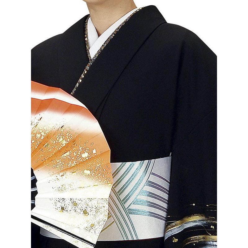 訪問着 着物 反物 女性 男性 結婚式 黒 風 洗える着物 : カメヤ