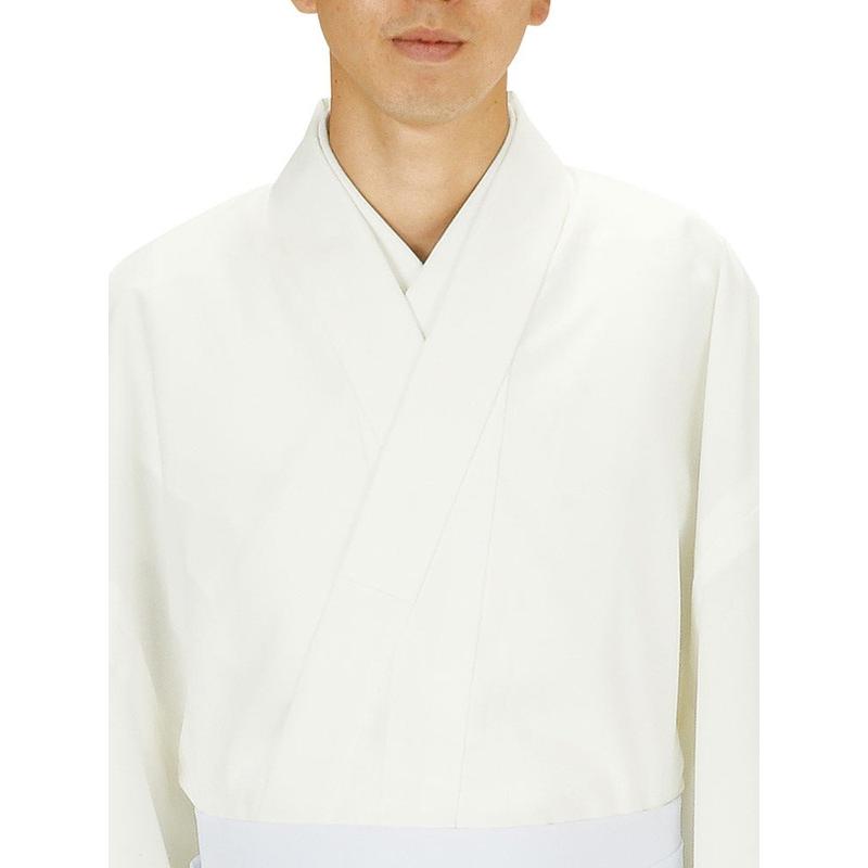 白衣　宮地 白衣 寺用 神社用 白無地 着物 メンズ レディース 神職 神官 衣装 巫女