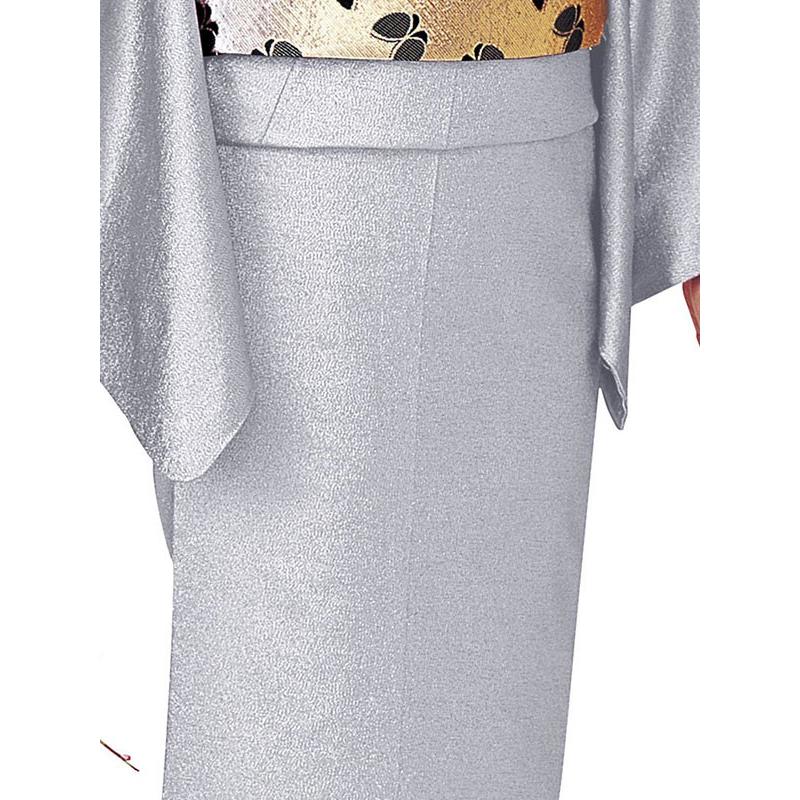 色無地 着物 反物 ラメ 踊り 舞台 ステージ 日本製 オーロラ 洗える