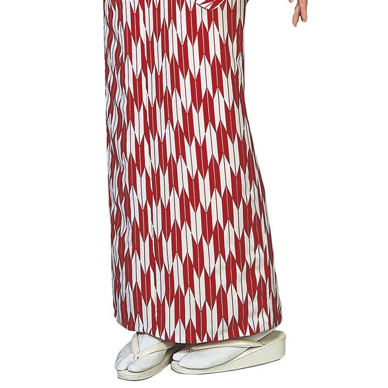 小紋 着物 反物 レディース ちりめん 踊り 舞台 レトロ 洗える着物 矢