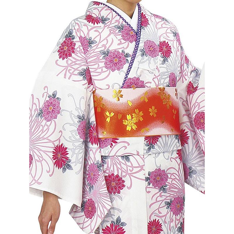 小紋 着物 反物 レディース 手染め 踊り 舞台 大正ロマン 洗える着物