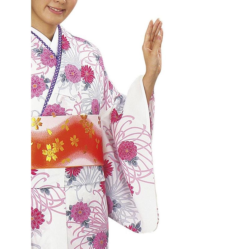 小紋 着物 反物 レディース 手染め 踊り 舞台 大正ロマン 洗える着物