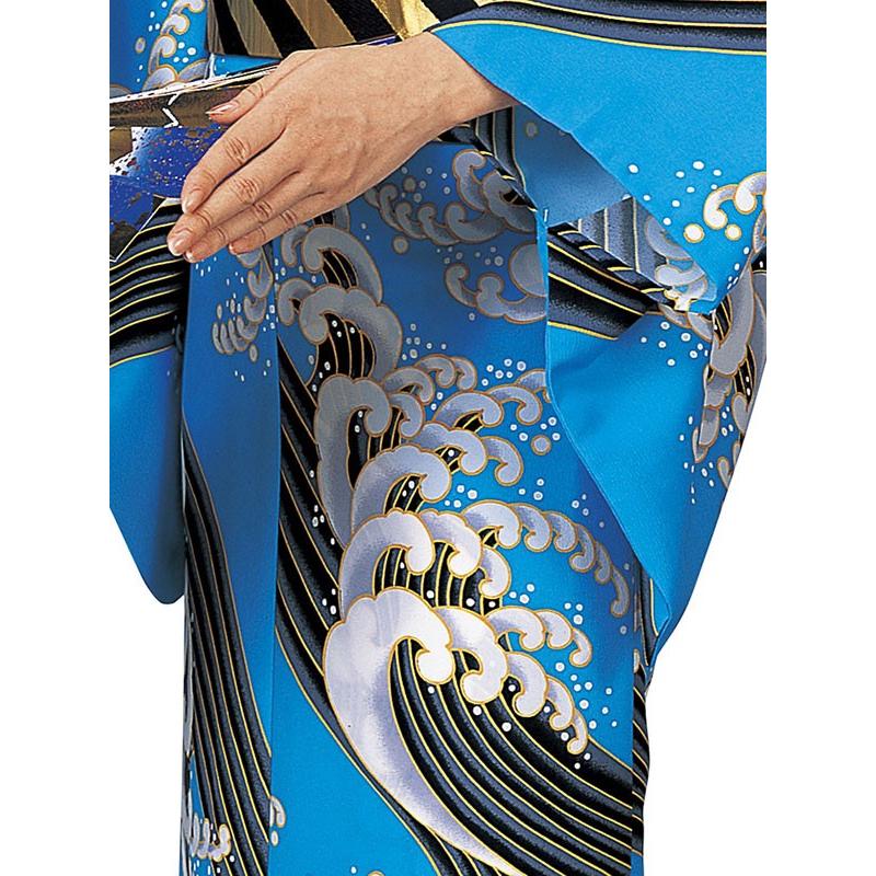 小紋 着物 反物 レディース 手染め 踊り 舞台 大正ロマン 洗える着物
