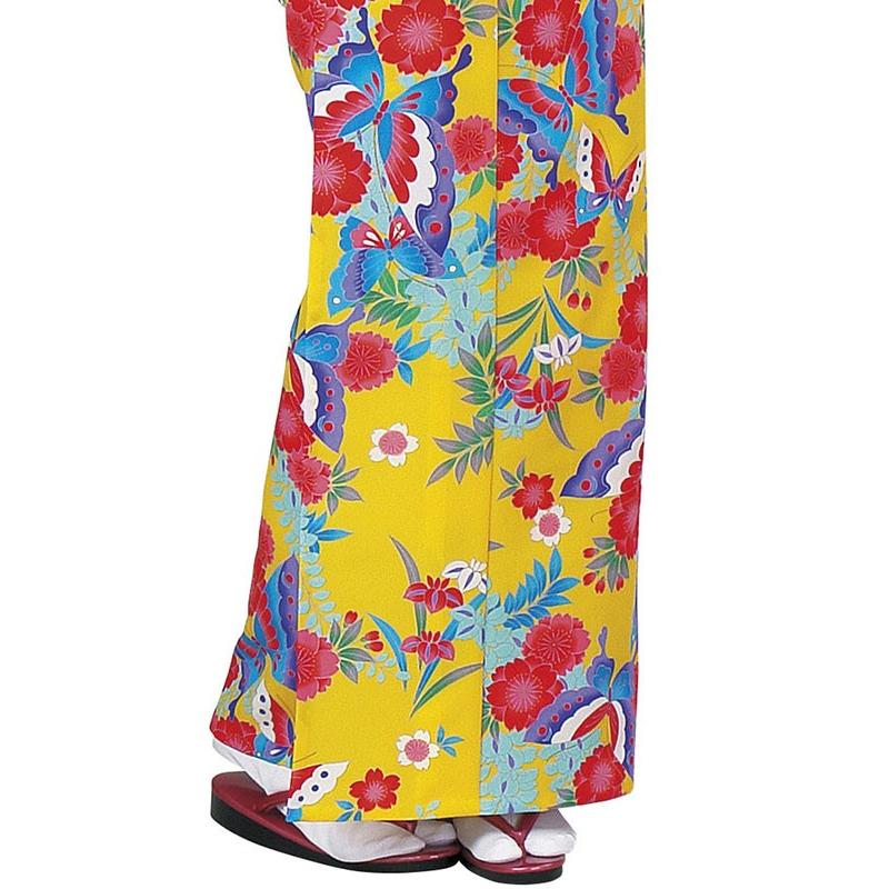 古布 半襦袢 両面染め 型染 藍染 蝶々 桜 古布藍染め作品｜麻布