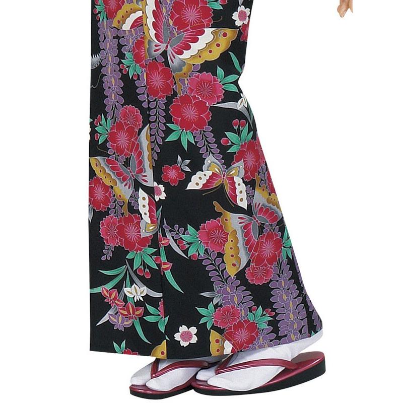 小紋 着物 反物 レディース 手染め 踊り 舞台 大正ロマン 洗える着物