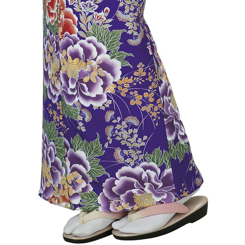 小紋 着物 反物 レディース 手染め 踊り 舞台 大正ロマン 洗える着物