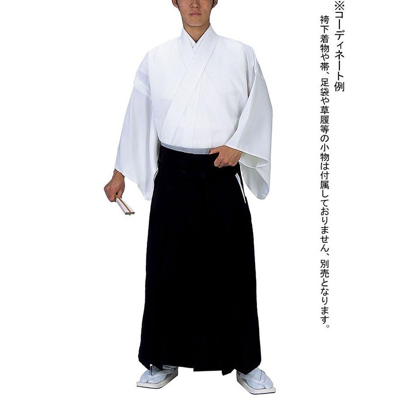 袴（納期約14日） メンズ レディース 馬乗り袴 無地 成人式 茶道 踊り 袴 日本製 黒_3