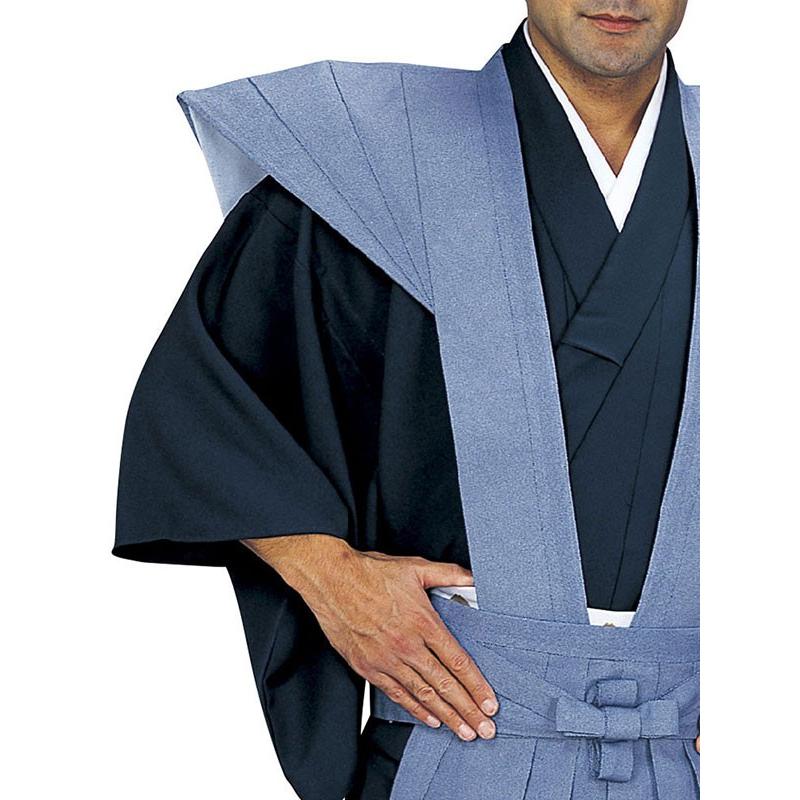 裃 かみしも 節分 豆まき 綿 藍 極細鮫小紋 肩衣 袴 時代劇 武者